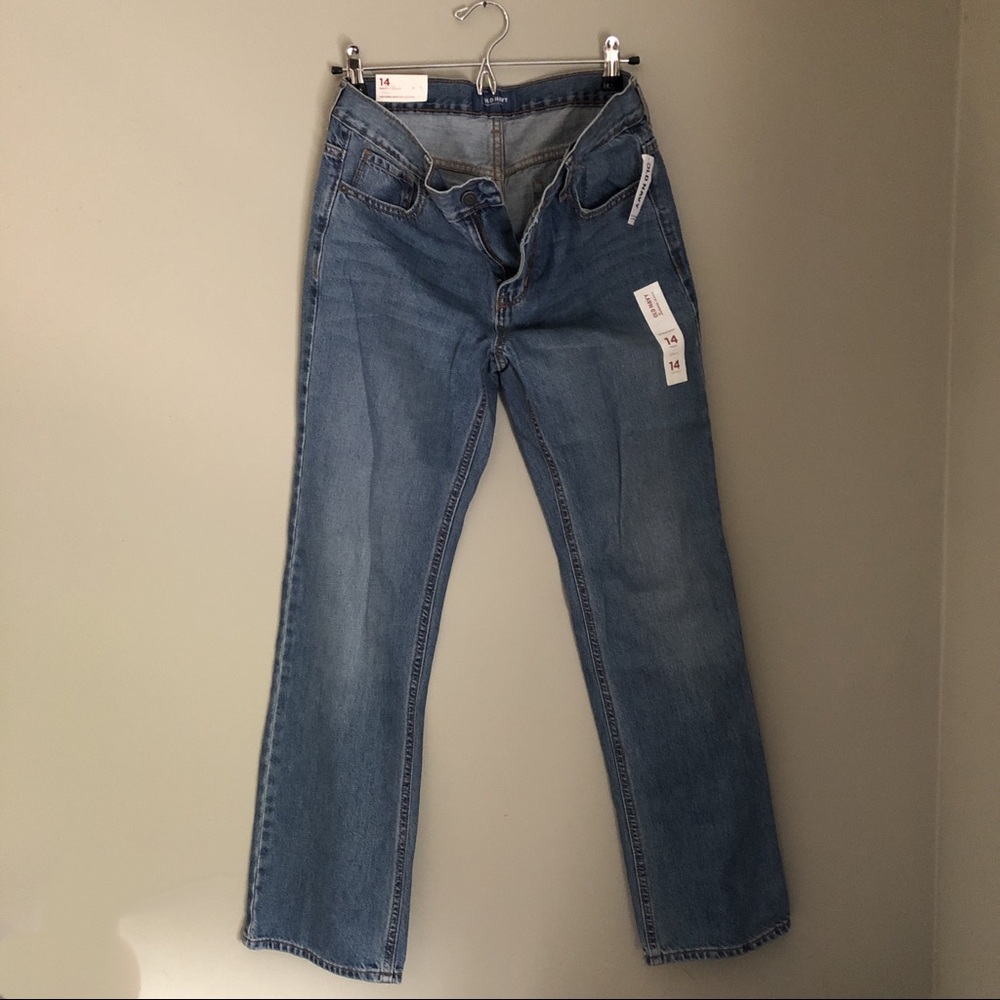 Old Navy boy's 14 husky blue jeans